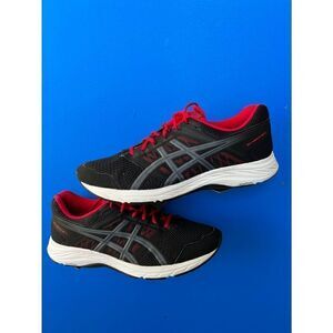 ASICS Men's Gel-Contend 6 Gray & Red Mesh Running Shoes US 13